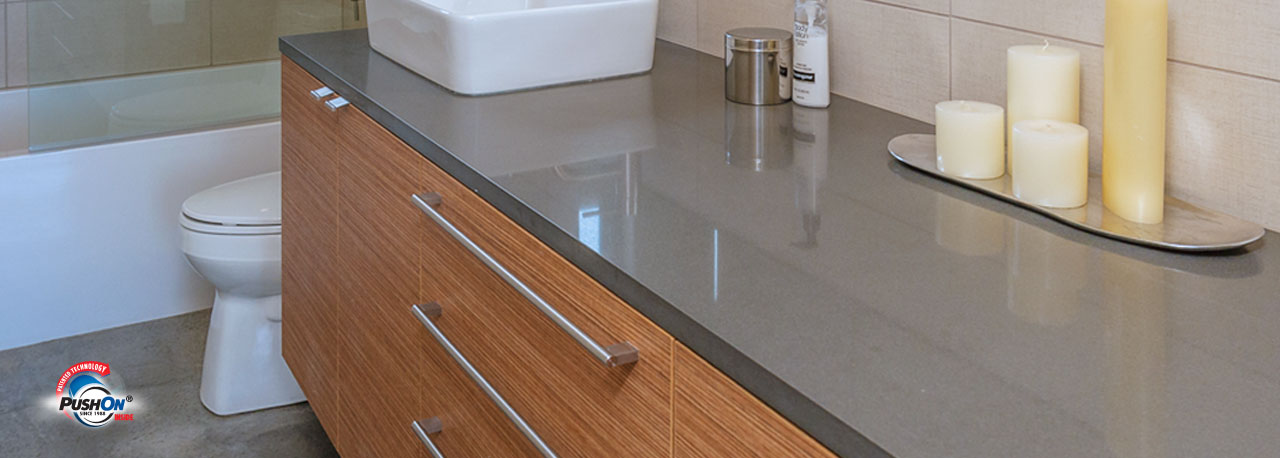Chrome bathroom installation