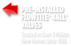 Dual steel gripper rings - One valve fits all pipe